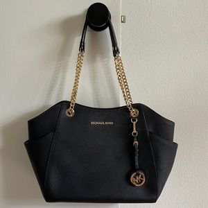 Michael Kors Jet Set Travel Saffiano Leather Shoulder Bag